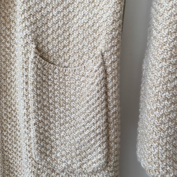 Tommy Hilfiger 100% COTTON Cream Knit Cardigan with Toggle Closure Size XS - Picture 5 of 6